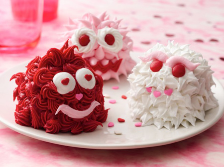 تزیینات کاپ کیک های مخصوص روز ولنتاین
