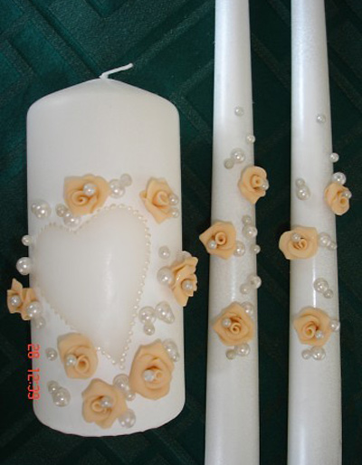 تزئین شمع برای سفره عقد