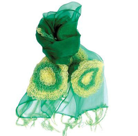 مدل شال و روسری های سبز 