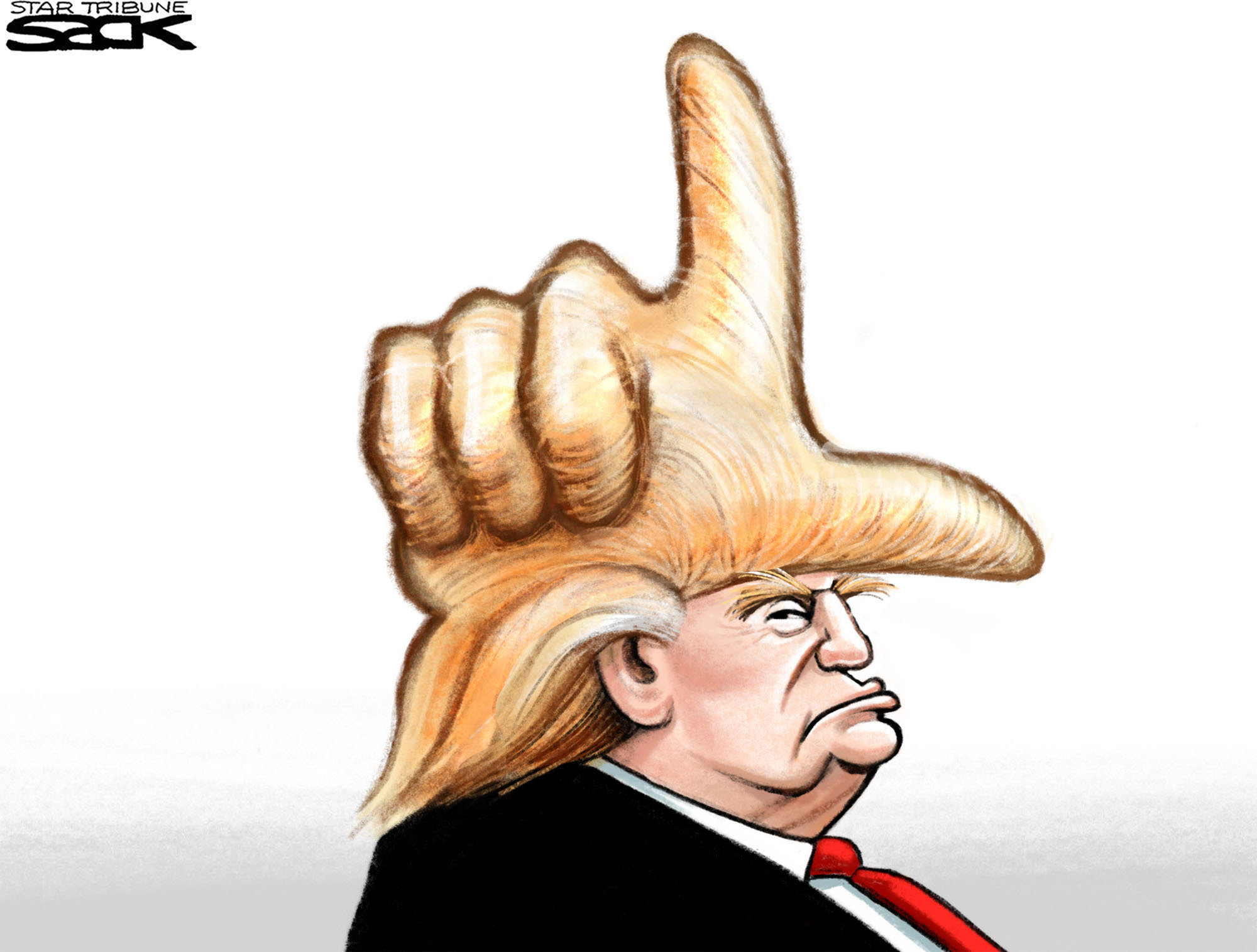 کاریکاتور دونالد ترامپ