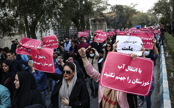 راهپیمایی مردم خوزستان در اعتراض به بی توجهی مسئولین + تصاویر