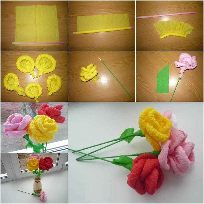درست کردن گل با کاغذ
