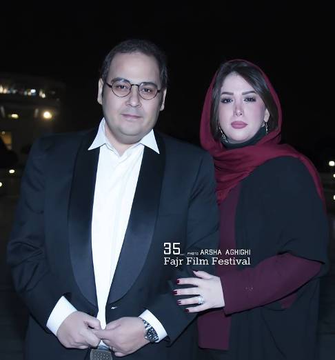 رضا داوودنژاد و همسرش غزل بدیعی