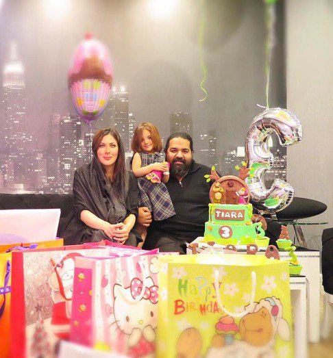 جشن تولد 3 سالگی "تیارا" دختر رضا صادقی و همسرش