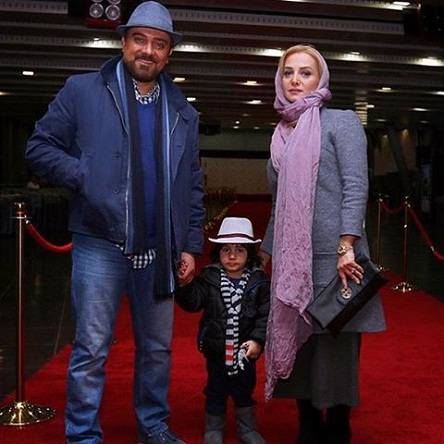 عکس های بـرزو ارجمند، همسرش پارمیس زند و پسرشان در جشنواره فجر