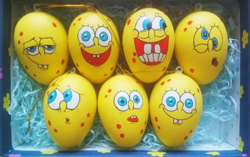 رنگ آمیزی تخم مرغ برای کودکان , باب اسفنجی 