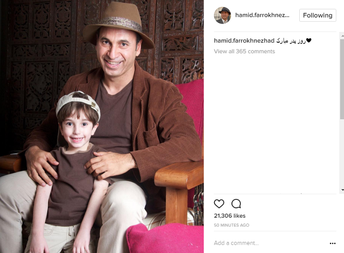 حمید فرخ نژاد و پسرش که مو نمی زنند 