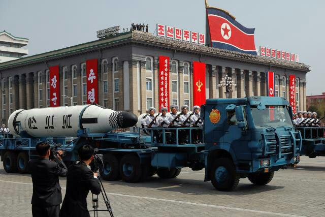 تصویری از موشک بالستیک جدید کره شمالی