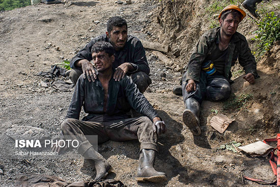 تصاویر حادثه غم انگیز انفجار معدن در استان گلستان