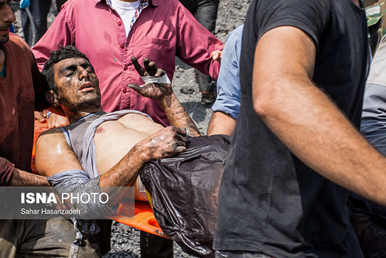 تصاویر حادثه غم انگیز انفجار معدن در استان گلستان