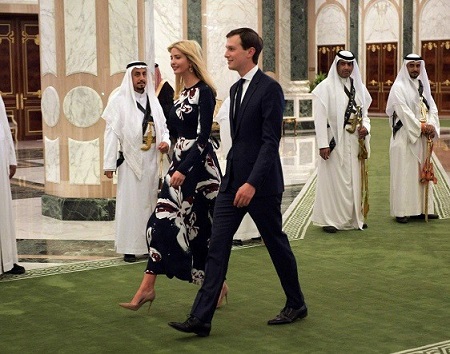 ایوانکا ترامپ و همسرش در عربستان