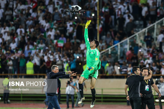 تصاویر جشن صعود به جام جهانی در آزادی