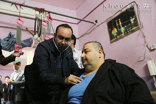عکس های چاق ترین مرد ایران و مهمان ماه عسل امشب