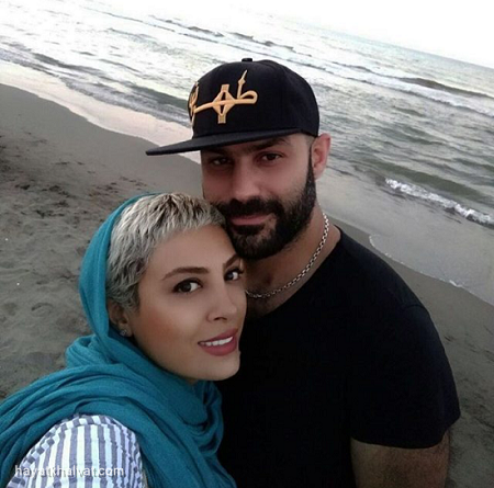 عکس جدید حدیثه تهرانی و همسرش