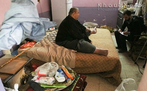 عکس های چاق ترین مرد ایران و مهمان ماه عسل 