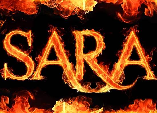 اسم sara آتشین برای پروفایل