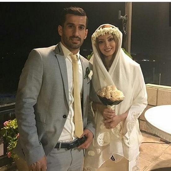 عکس عروسی احسان حاج صفی و همسرش