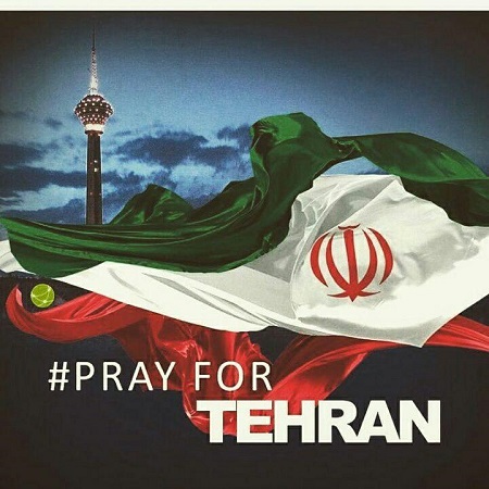 طرح گرافیکی برای حوادث تروریستی تهران
