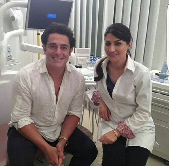 عکس محمدرضا گلزار و دندانپزشک خانم