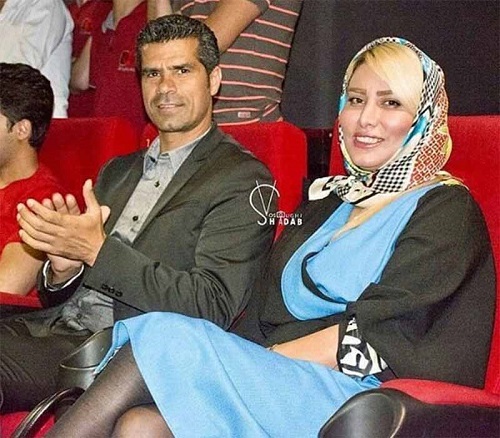 تیپ متفاوت هادی ساعی و همسرش + عکس