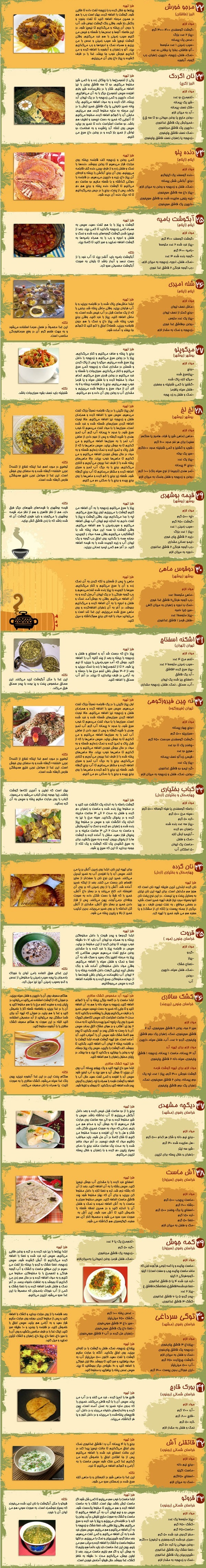 آموزش 107 غذای محلی و خوش طعم ایرانی+دستور پخت