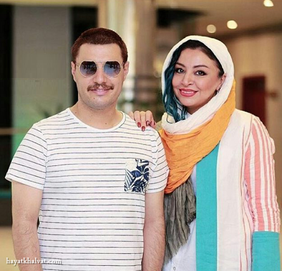 جواد عزتی و همسرش مه لقا باقری 
