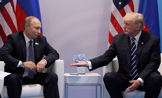 تصویری جالب را از اولین دیدار ترامپ و پوتین