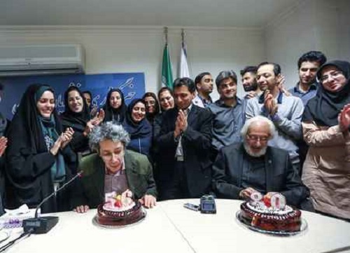 جشن تولد جمشید مشایخی و پسرش نادر مشایخی