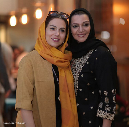 هنرمندان در افتتاح کافه آدا 