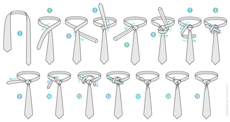 آموزش بستن 6 مدل کراوات با عکس