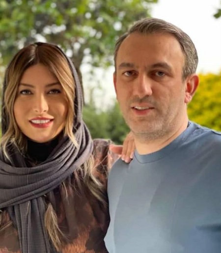 عکس جدید فریبا نادری و همسرش