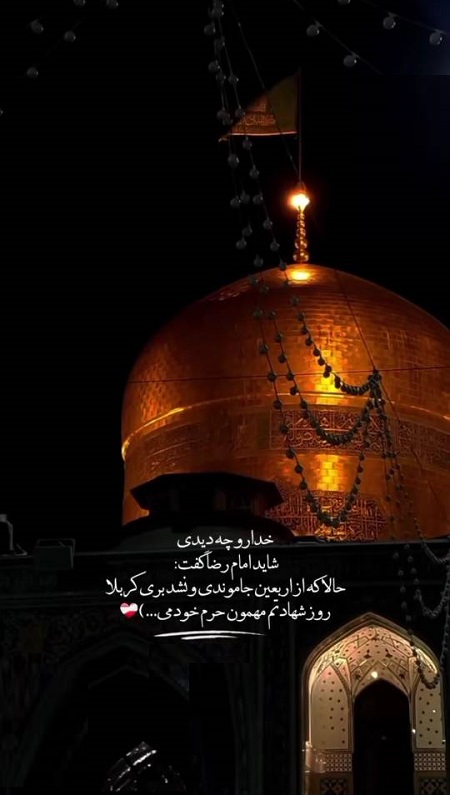استوری دلتنگی امام رضا استوری دلتنگی امام رضا