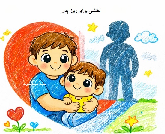 نقاشی روز پدر آسان نقاشی روز پدر آسان