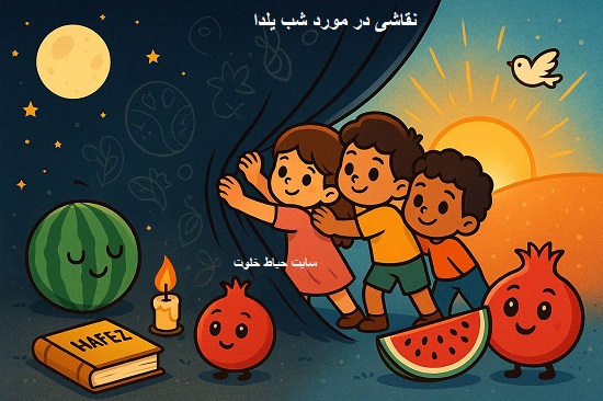 نقاشی در مورد شب یلدا جدید نقاشی در مورد شب یلدا جدید