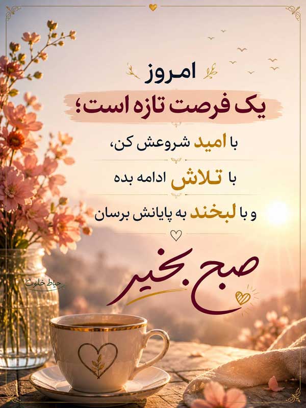 صبح بخیر پر انرژی صبح بخیر پر انرژی